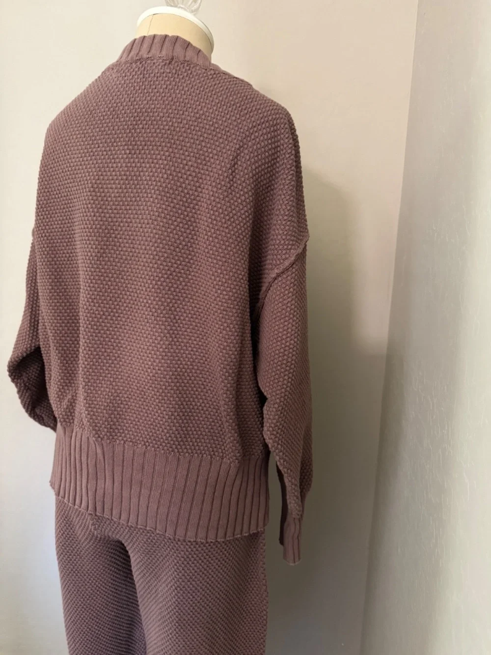 Free People Hailee Cardigan and Pant Cotton Set FP Beach Gulf Cocoa Size Small - Picture 7 of 10